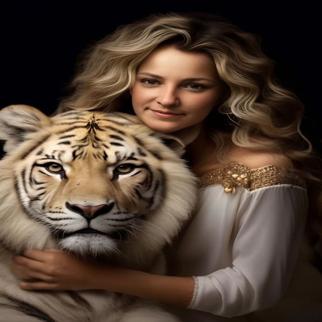 Lion tamer woman immagini e fotografie stock ad alta risoluzione