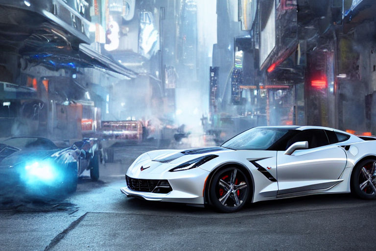 white corvette stingray wallpaper