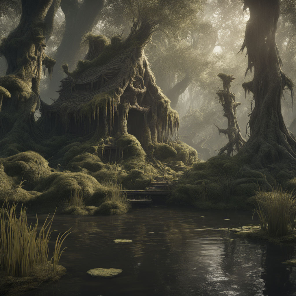 shrek swamp background