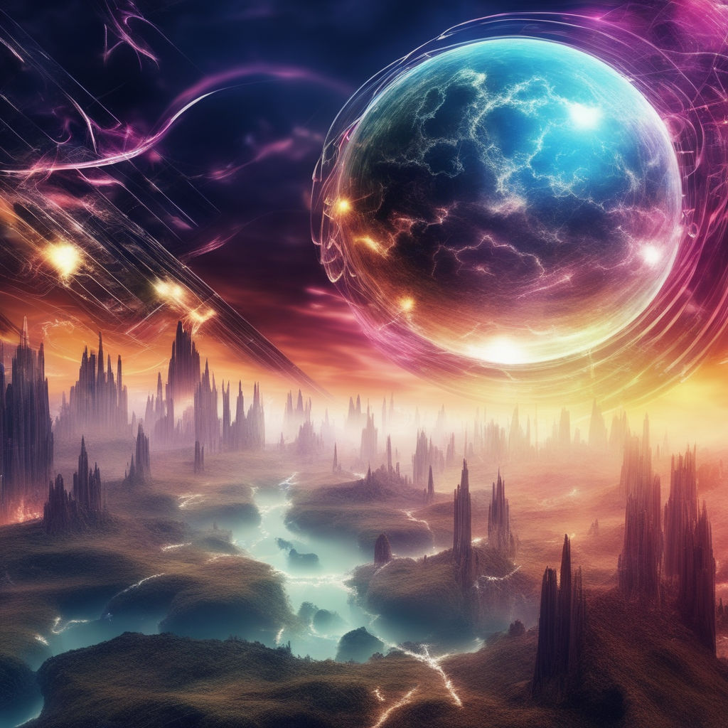 Wallpaper Anime Of The City On A Clear Night Sky With The Sky Background,  3d Abstract Space Scene With Fictional Planet, Hd Photography Photo,  Science Fiction Background Image And Wallpaper for Free