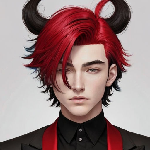 anime male hair color