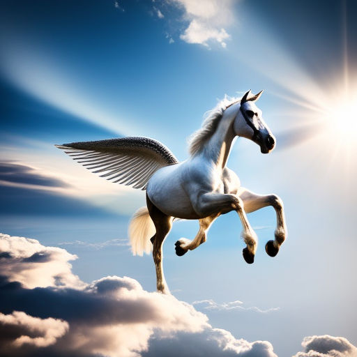 White Flying Horse Wallpaper Hd