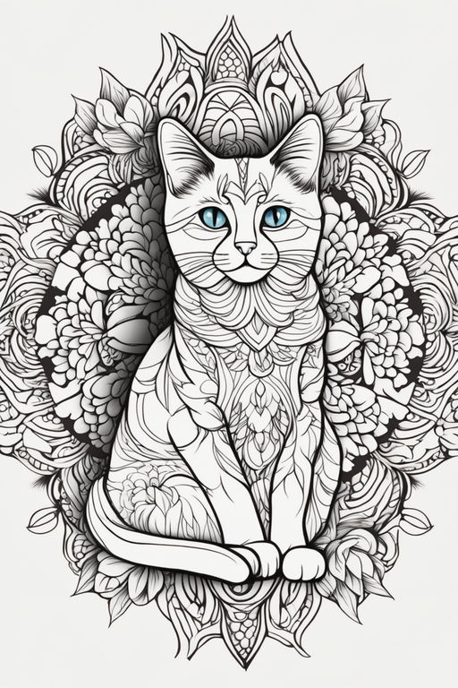 Três gatos, estilo Disney - Pixar - Gatos - Coloring Pages for Adults