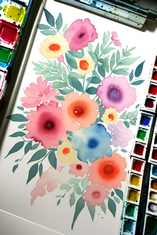 Watercolor Floral: Stamps - Creative Escape