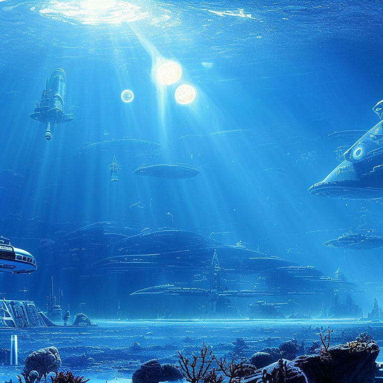 Underwater city water original cg anime HD wallpaper  Peakpx