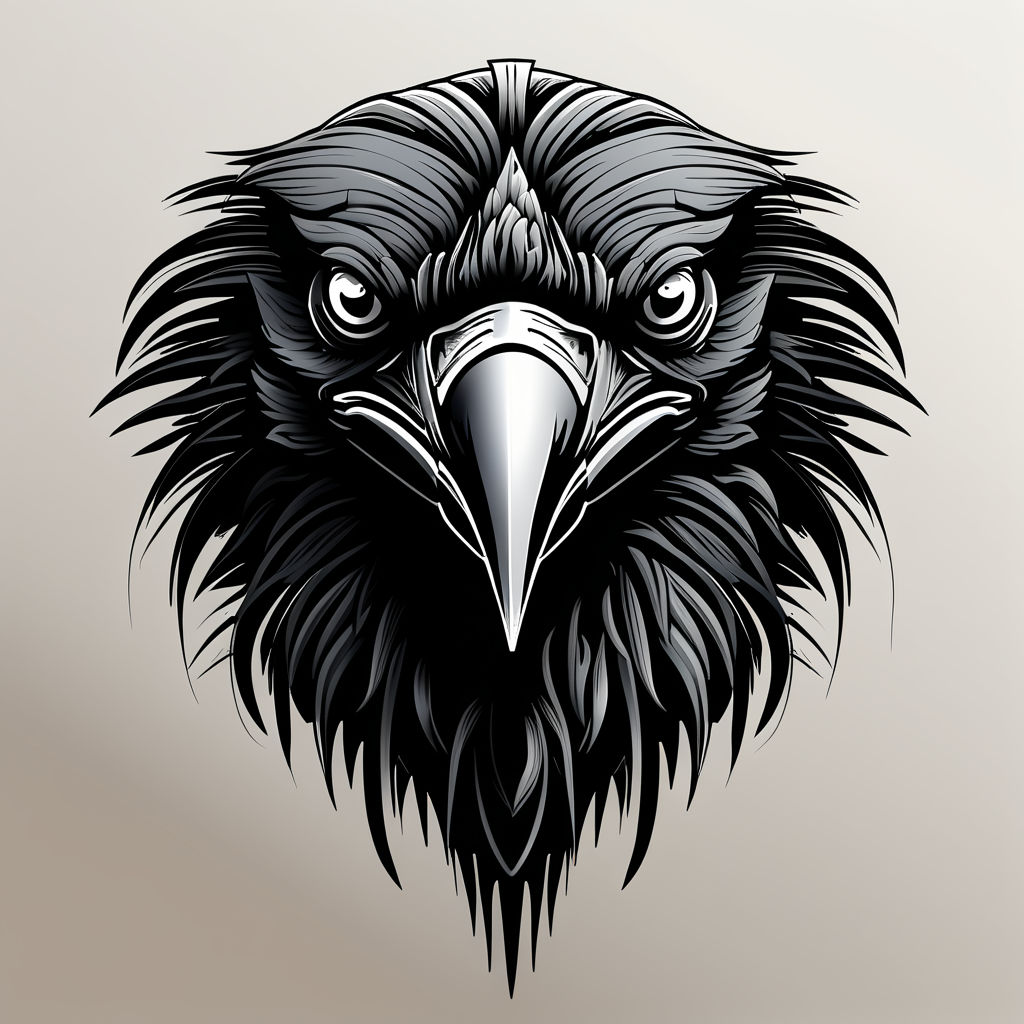 Raven Head SVG, Raven SVG, Raven Tattoo SVG, Cut File Cricut, Xtool, Laser,  Decal - Etsy New Zealand