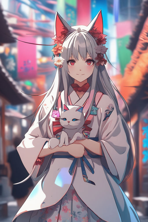 Satii Kitsune anime girl fox