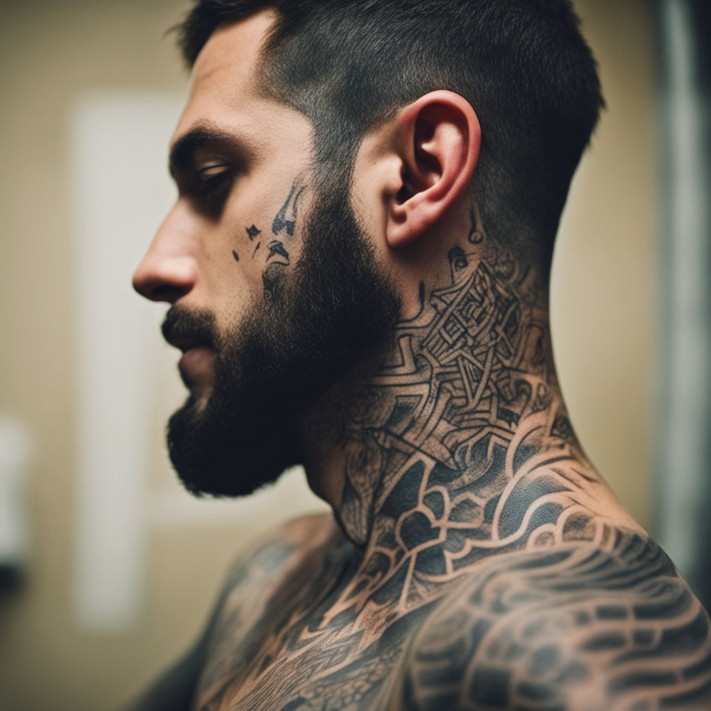 Freehand neck tattoo by @pierremarcel.tattoos at @blackheartmunich -  Germany : r/TattooDesigns