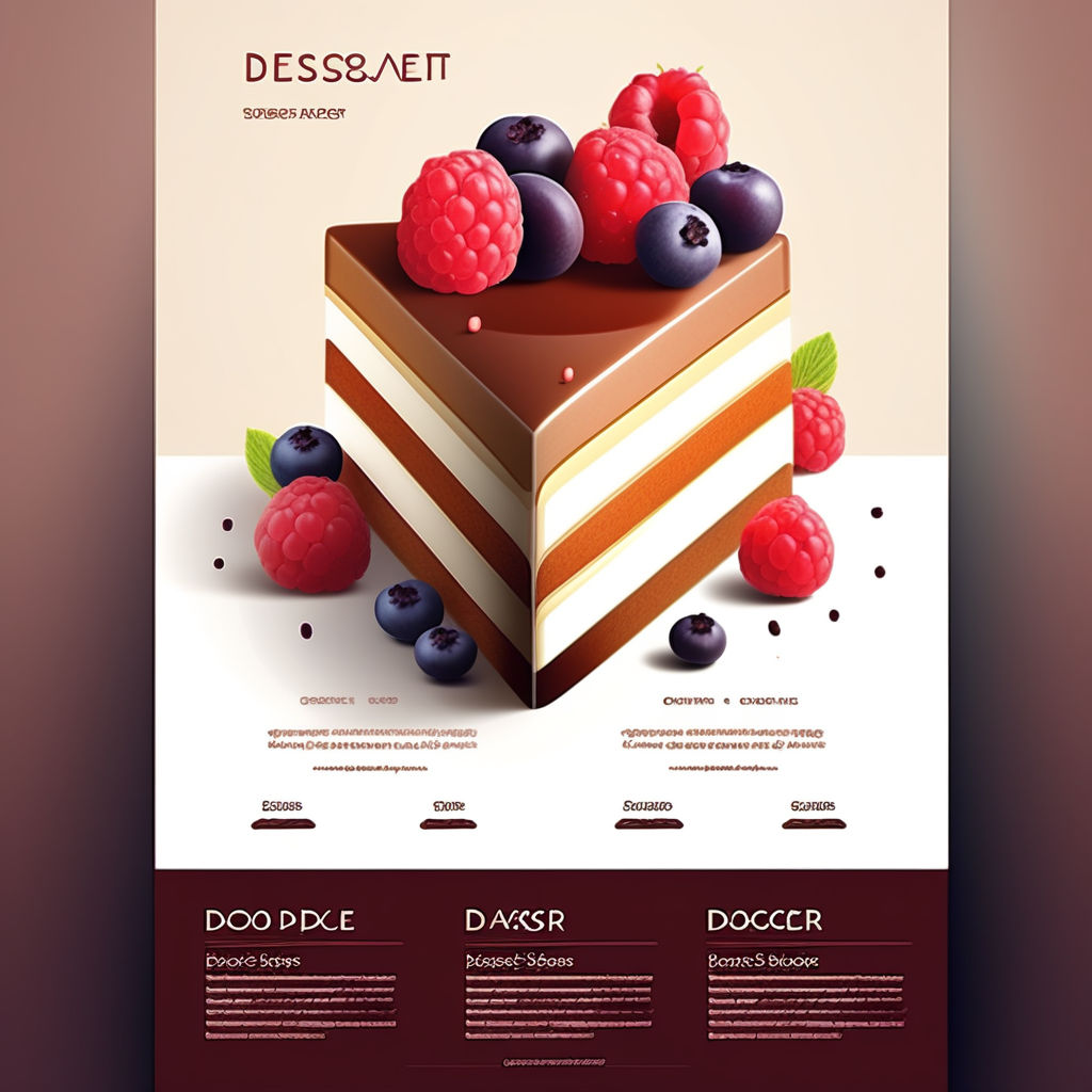 Green Gourmet Tea Cake Poster Template Download on Pngtree