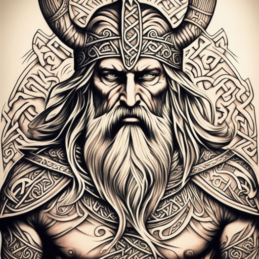 odin viking god tattoo