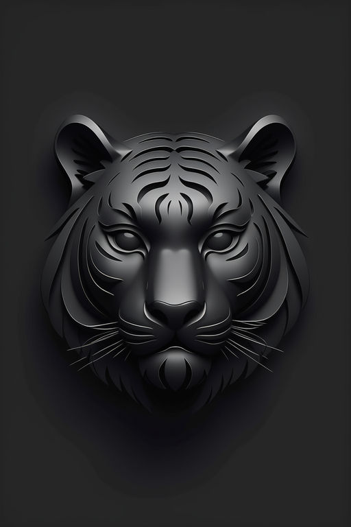 Wild Bengal Tiger Standing Minimal Flat Line Outline Stroke Icon Stock  Vector