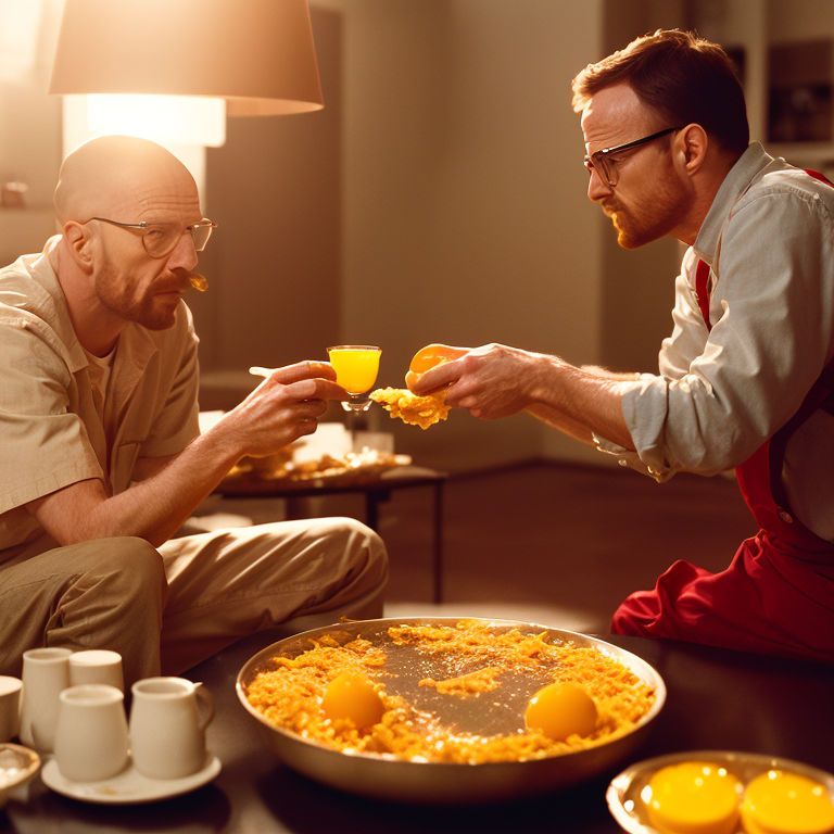 jesse pinkman and walter white cooking