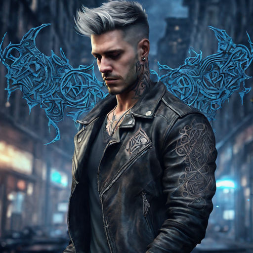 Cyberpunk Metallic Chrome Tattoo Biker Tattoo Demon Lucifer Chaos Gothic  (Epic) Royo) - Playground