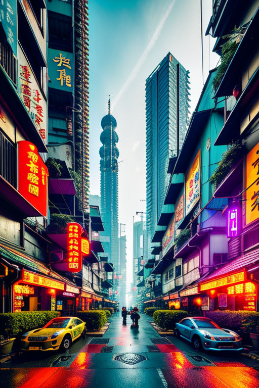 cyberpunk Hong Kong, Cyberpunk 2077, hdr, ultra