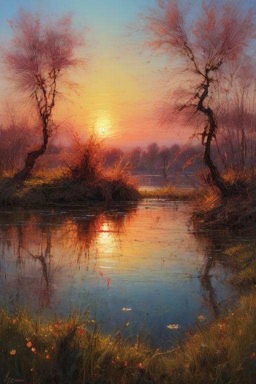 Reflection Nature Sunset Color Palette