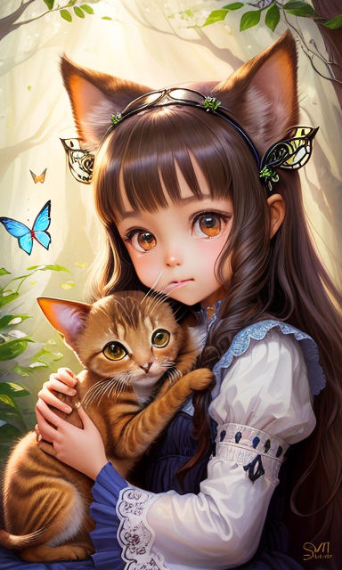 Cute Anime Girl with Cat Ears Wallpapers - Anime Girl Wallpapers