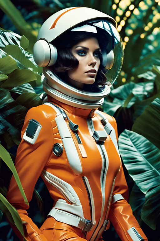 Baroque Sci-Fi: Woman in Futuristic Space Suit AI-generated images —  Vitalentum.net