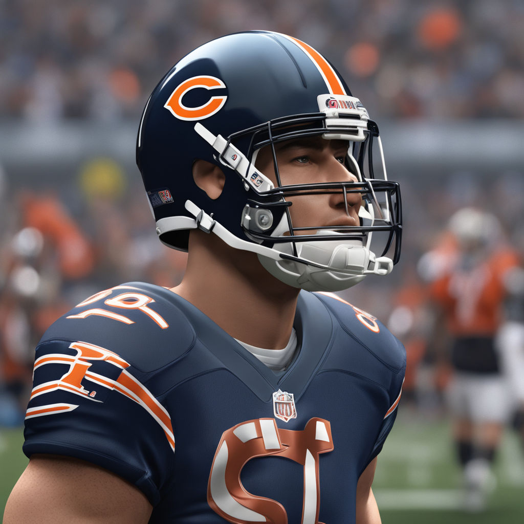 Chicago bears helmet - Playground AI