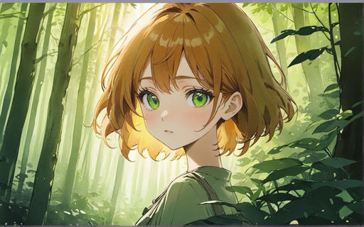 girl r,(1girl:1.3),((extremely cute and beautiful green curly-haired  anime girl walking down the street)), (short breasts:1.4),(((green curly  hair:1.35 - SeaArt AI