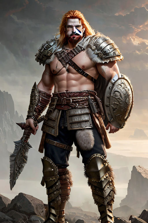 barbarian warrior concept art