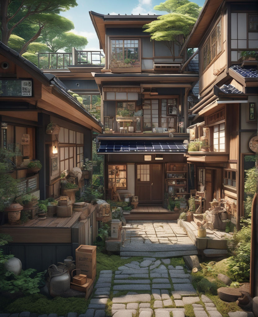 anime style house