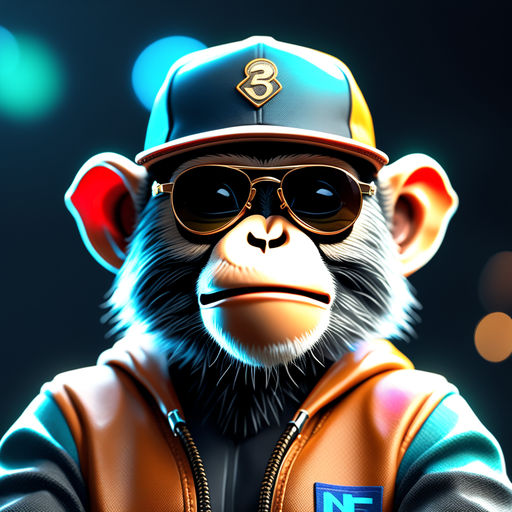 Lexica - Discord profile picture of a monkey wearing sunglasses and a suit,  looking to the side, cool, relistic