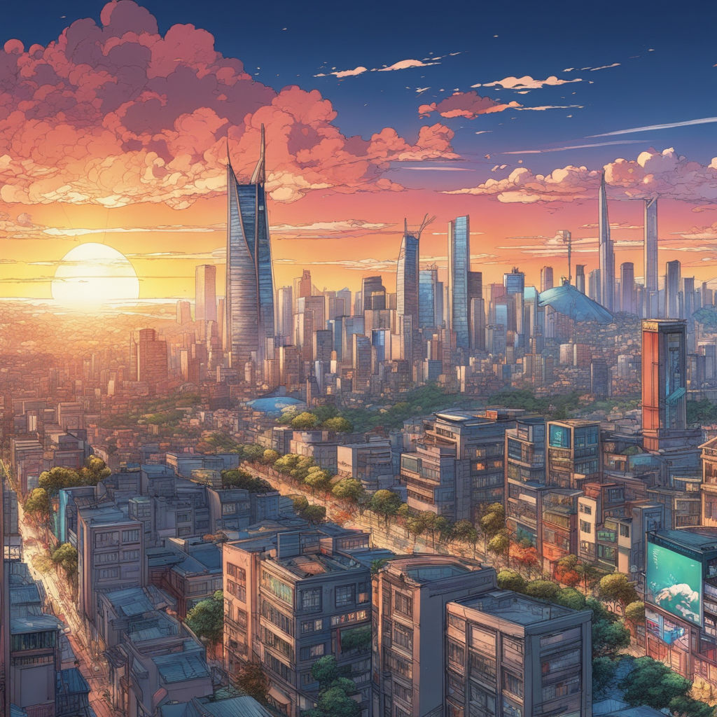 Anime, Sky, Sun, Tokyo, Skyline, Tokyo Tower, Your Name, Kimi No Na Wa, HD  wallpaper | Peakpx