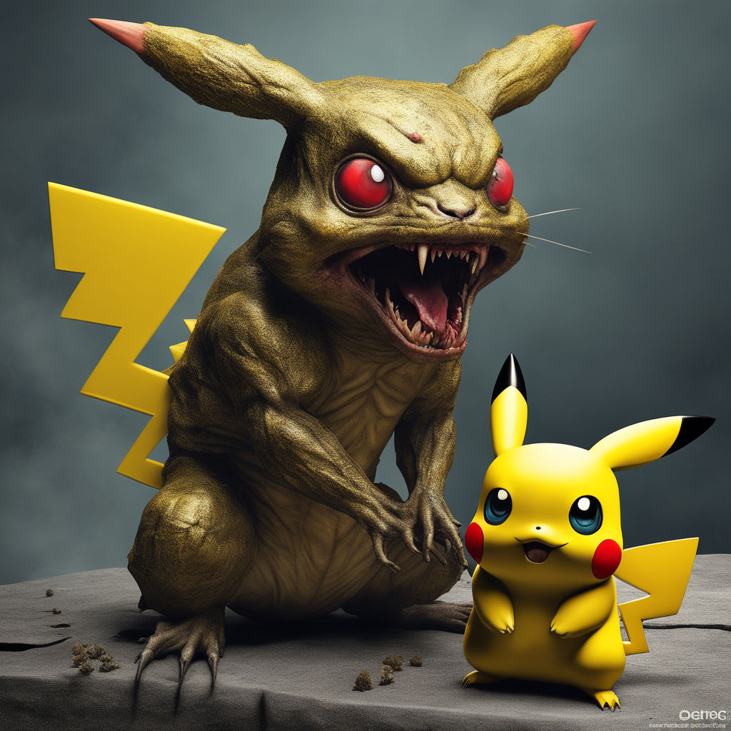 zombies eating pokemon