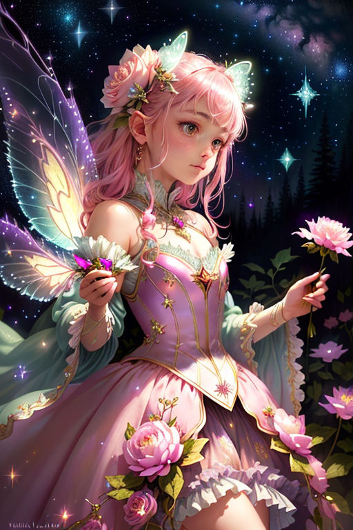 Fantasy Anime Fairy Art Beautiful Decoration Poster Poster Animation  Picture Print Canvas Poster Wall Decor Modern Home Art 12x18inch30x45cm   Amazoncouk Home  Kitchen