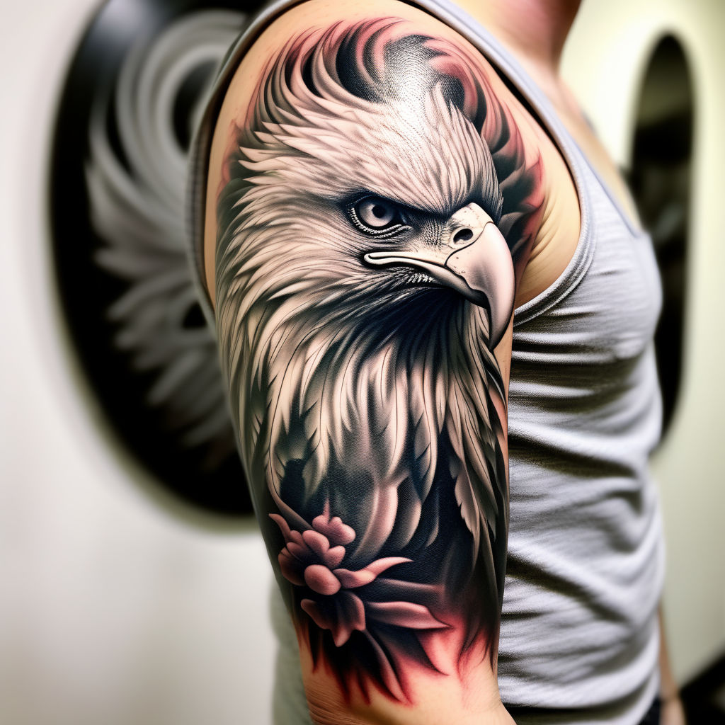 Awesome traditional eagle from @vic_james_ FOR BOOKINGS... w: lighthou |  Lighthouse Tattoo