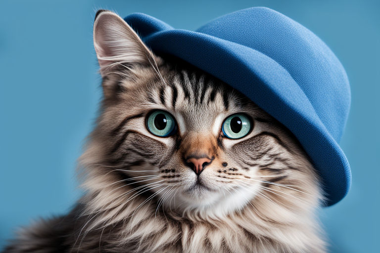 Cute Blue Cat Hat of Trolling