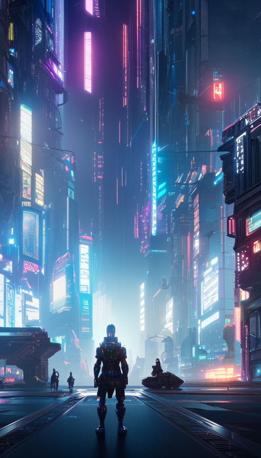 ArtStation - Cyberpunk Wallpaper - Vertical for mobile (Sharp and high  quality)