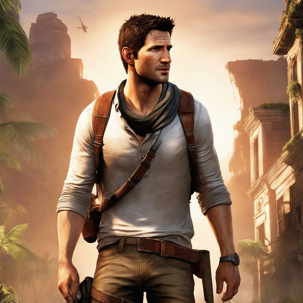 Nathan Drake Uncharted Painting by Davis Eleanor - Pixels