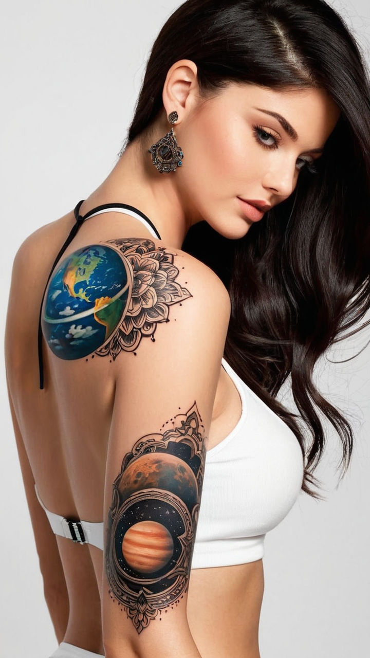 Small Planet Earth Temporary Tattoos (Set of 4x3) – Tatteco