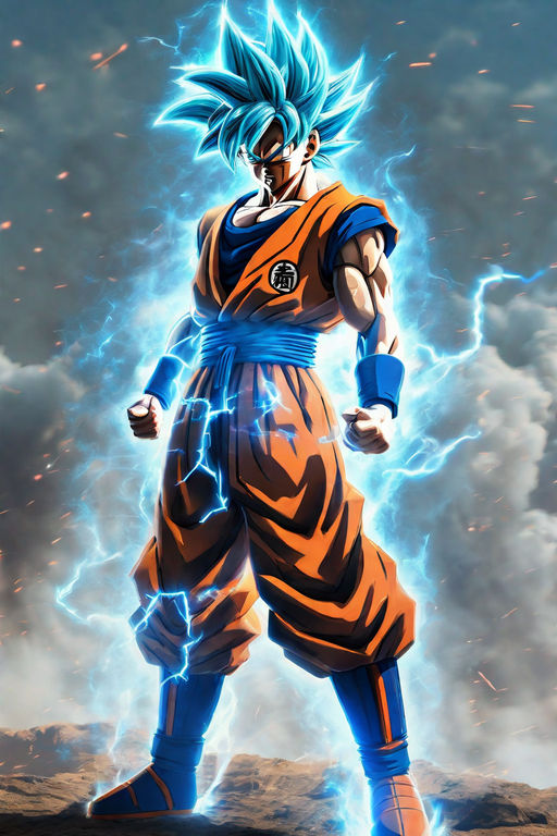 Dragon Ball Z Super Saiyan blue Goku drawing, in Pan India