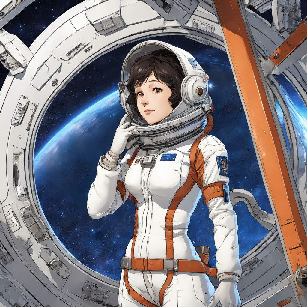 Wallpaper : astronaut, anime girls, ai art, spacesuit, space, planet  1920x1200 - CMai - 2225374 - HD Wallpapers - WallHere