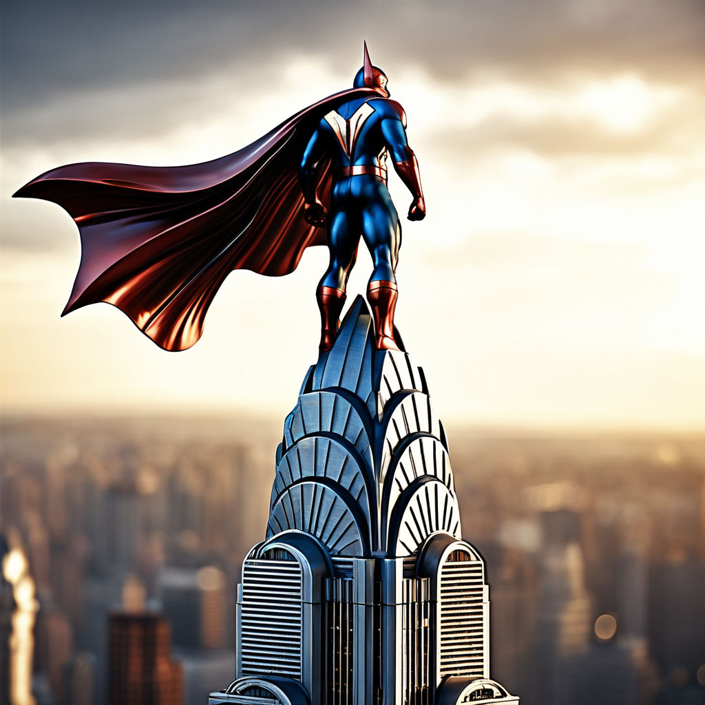 Superhero Woman In Flight Attractive Young African American Woman Wearing  Superhero Costume With Cape Flying Through