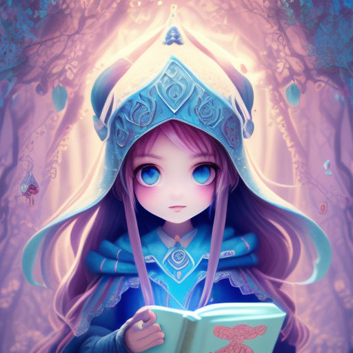 female character anime girl cute face body long hair blue eyes purple  background - Playground