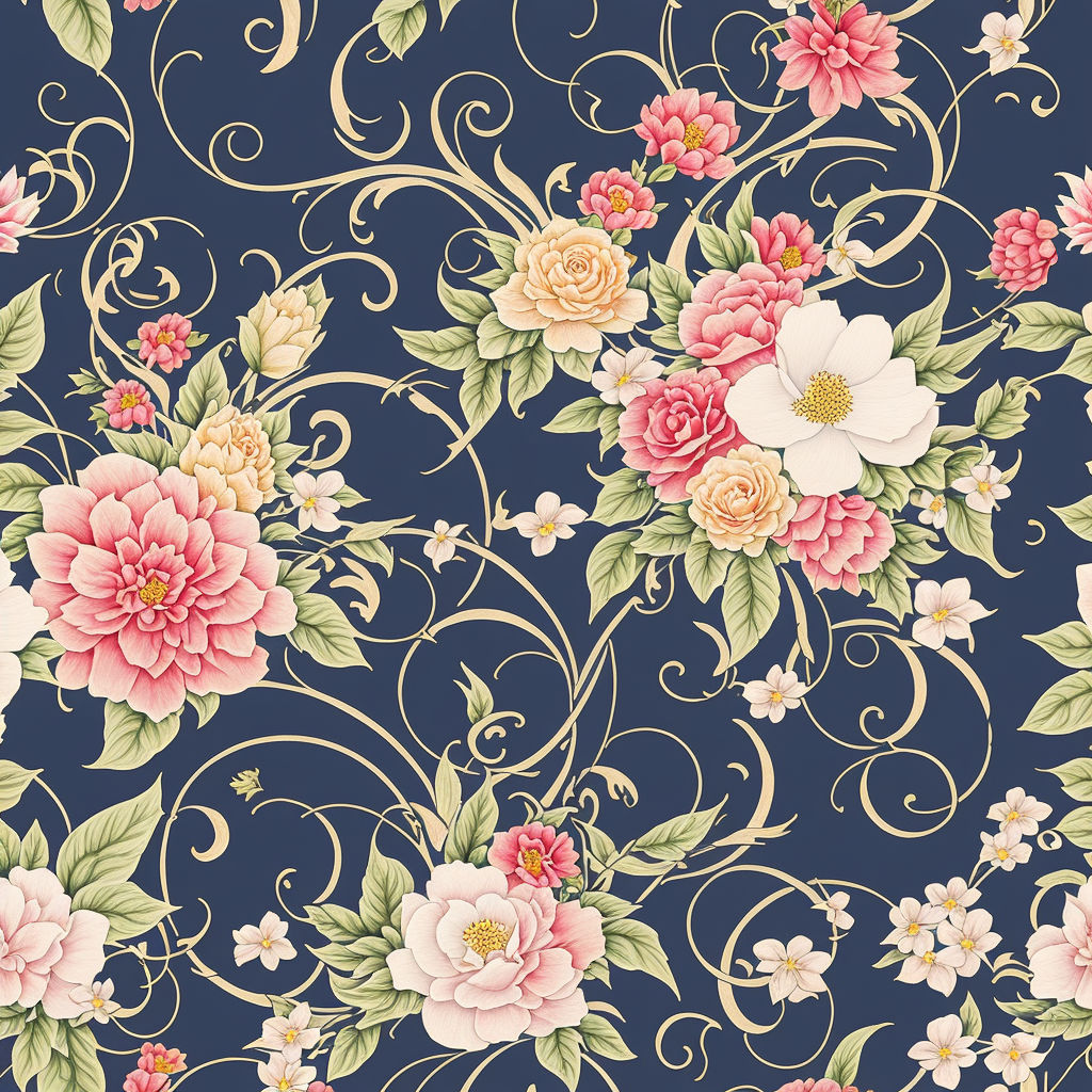 vintage rose patterns