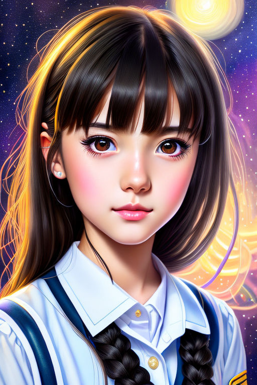 Anime girl realistic 3 made by AI by Sangued on DeviantArt