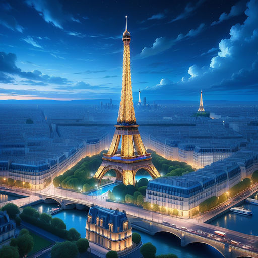 Lost in Paris - A Dreamy Anime Artwork