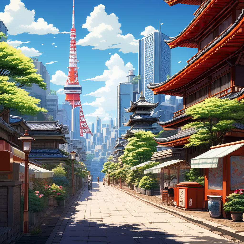 Best Anime View ever!!! RESOLUTION!!! GO FOLLOW MY ACCOUNT TO SEE, Anime  Town HD phone wallpaper | Pxfuel