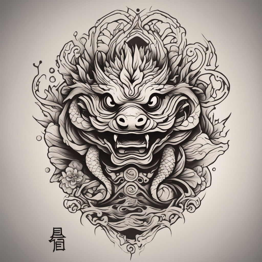 Japanese kappa tattoo traditional mythology illustration 13478244 Vector  Art at Vecteezy