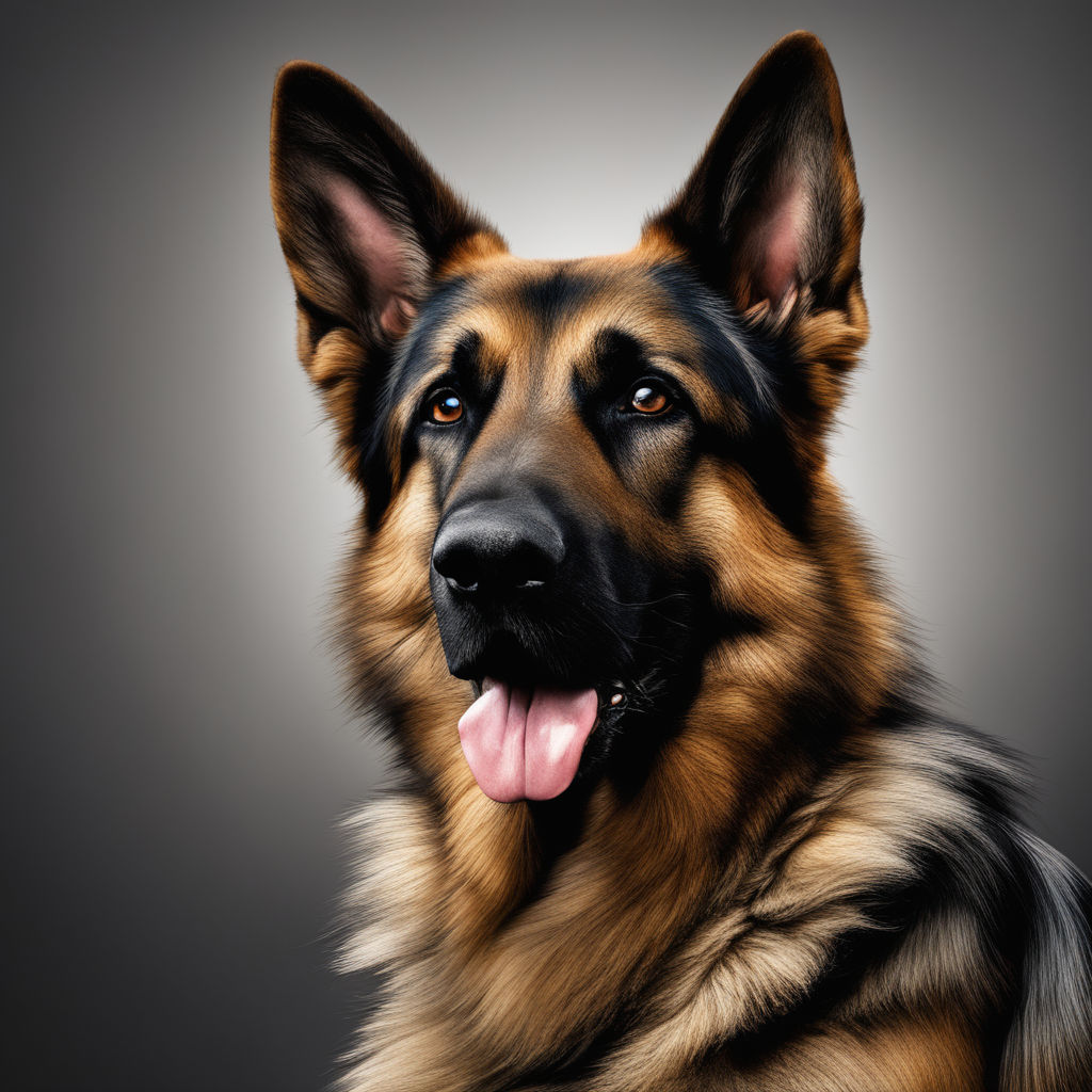 german shepherd cartoon