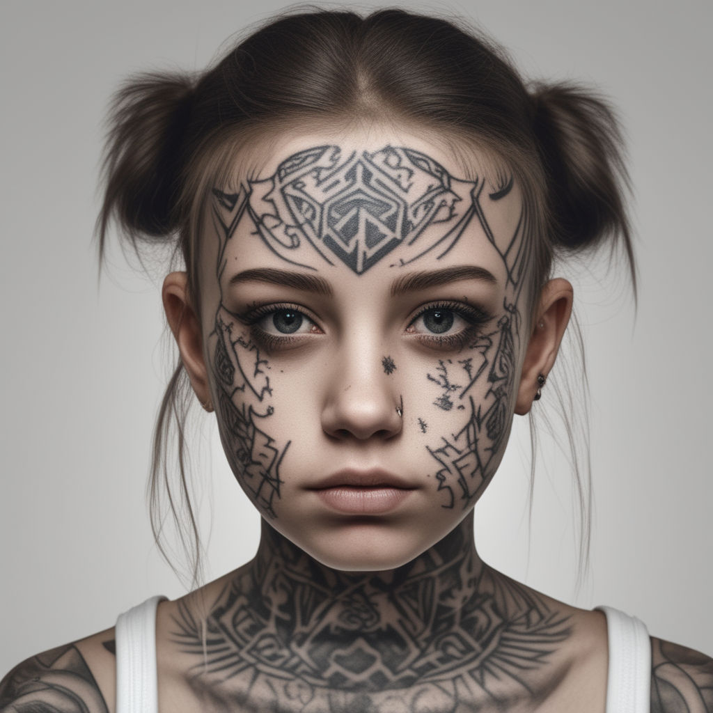 Girl Face Tattoo  Tattoos Eduardo Fernandes