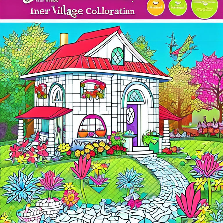 Creative Haven Village Charm Coloring Book [Book]