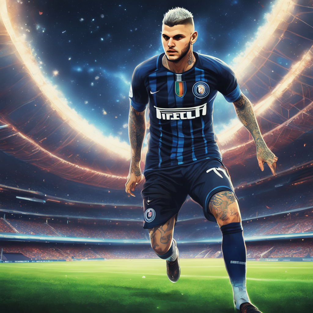  Mauro Icardi FC Inter Milan Poster, Football Print