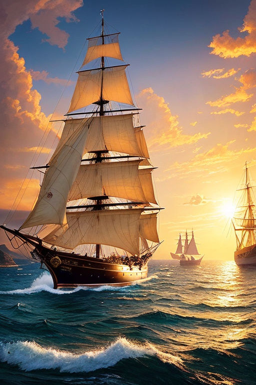 beautiful ship paintings