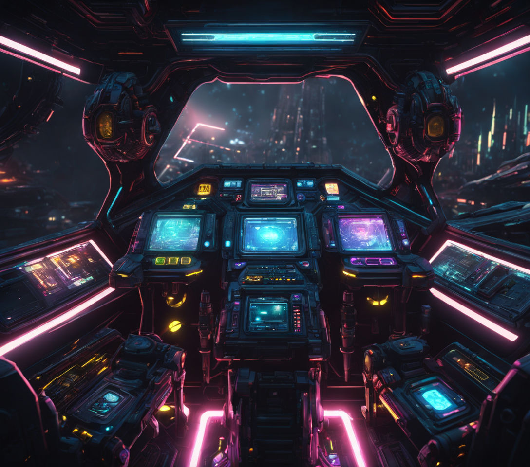 mech cockpit art