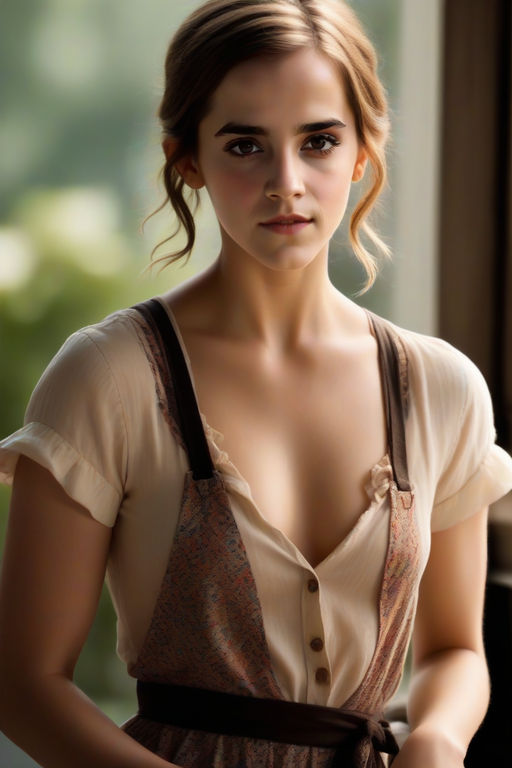 busty woman look like emma watson - Playground